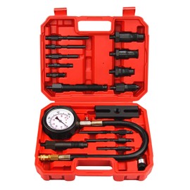 Diesel Engine Compression Tester Kit with 0-1000 psi Gauge and Adapters Cylinder Pressure Test Tool Kit Diesel Injector Tester Check Cylinders in Diesel Car & Truck