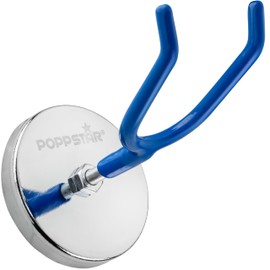POPPSTAR magnetischer Werkzeughalter für Druckluftwerkzeuge mit gummierten Haken, hält bis zu 4,5 kg, blau
