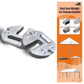 Eurmax USA Canopy Weights Cast Iron Weight for Pop up Canopy Instant Canopies Party Tents, 2-Pc Pack,44 Lbs