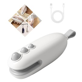 SealerPortable Mini snack bag sealing machine,2 in 1 heat USB rechargeable snack bag selaer,plastic bag resealing machine,Sealer Multifunctional - Color: Blue