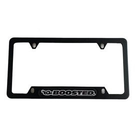 AJSDFGSH Boosted License Plate Frame Cover Stainless Steel, Boosted Turbo Snail Funny Turbo JDM Black Truck Car Accessories 1pc, SHFG24