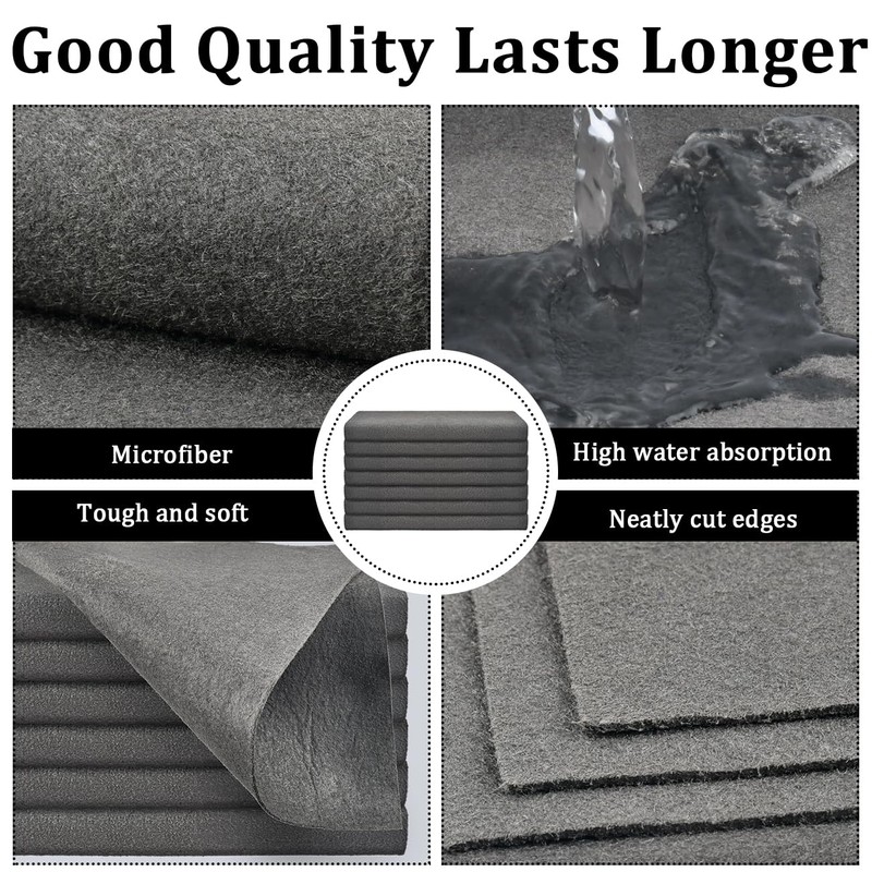 TIMESETL 7 PCS Thickened Magic Cleaning Cloth, Microfiber Glass Cleaning