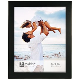 Malden International Designs 8x10 Black Linear Picture Frame