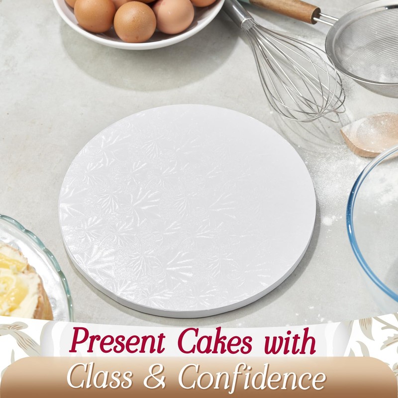 Cakebon Cake Boards - Sturdy 1/2 Thick Drums - 12
