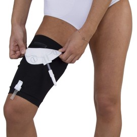Comfisleeve Urine Bag Suspensory Sleeve - Thigh (Black, S)
