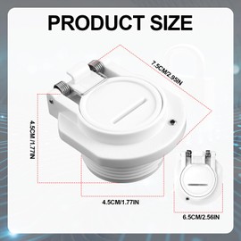 NQEUEPN Vacuum Safety Lock for W400BWHP, Pool Suction Cover Free Rotation Pool Vacuum Adapter for Hose Wall Fitting Pool Cleaner Wall Mount Accessories Replacement Compatible with Hayward Zodiac