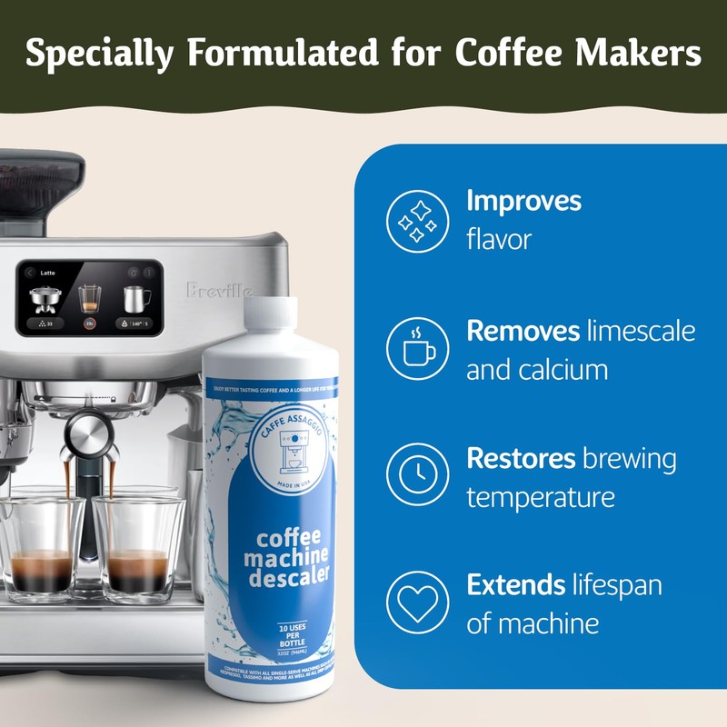 Descaling Solution (10 Uses) Delonghi Keurig Nespresso Coffee Machine Cleaner