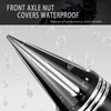 YHTIMIOX Front Axle Nut Covers Chrome Front Axle Cover Caps
