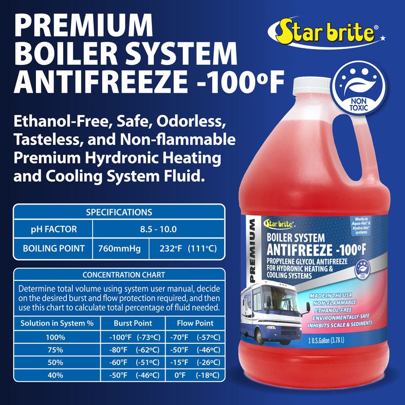 STAR BRITE Premium -100° Boiler System Antifreeze - Propylene Glycol