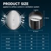 [Upgraded] Hon&Guan 4 Inch Backdraft Damper Draft Blocker, One-Way Airflow