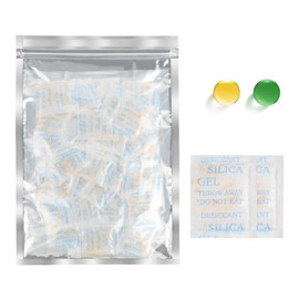 Boadw 5 g x 60 pieces silica gel bags, food-safe silica gel, desiccant with orange beads, moisture indicator, desiccant for removing moisture