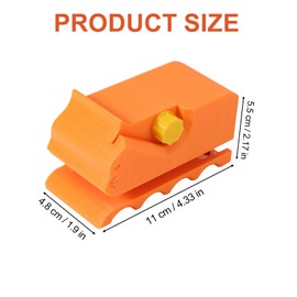 Lyreh Cat Scratch Cardboard Cutter, 3D Printed Kitten Shaped Manual Cat Scratchers Cardboard Box Strip Cutting Tool with Blade Pet DIY Accessory(Orange)