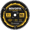 NOVORIK Circular Saw Blade, 7-1/4'', 60T, Unique Teflon Anti-Stick Coating,
