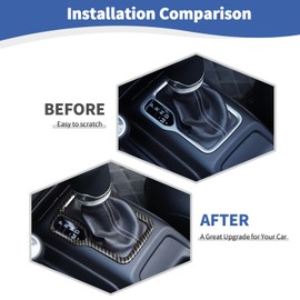 RT-TCZ for Wrangler JL Carbon Fiber Gear Shift Trim Cover Frame for Jeep Wrangler JL JLU Gladiator JT 2018-2024 Carbon Fiber Interior Accessories