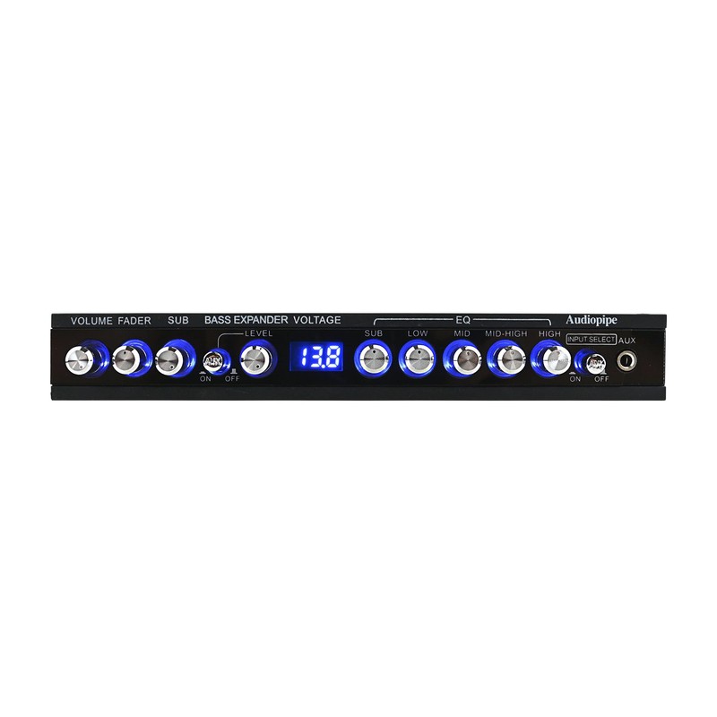 Audiopipe 5 Band Graphic Equalizer with 9 Volt RCA Output