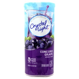 Crystal Light Concord Grape, 12-Quart 2.01-Ounce Canister (Pack Of 4)