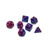 CREEBUY 7Pcs Blue Purple DND Dice Set RPG Polyhedral Dice