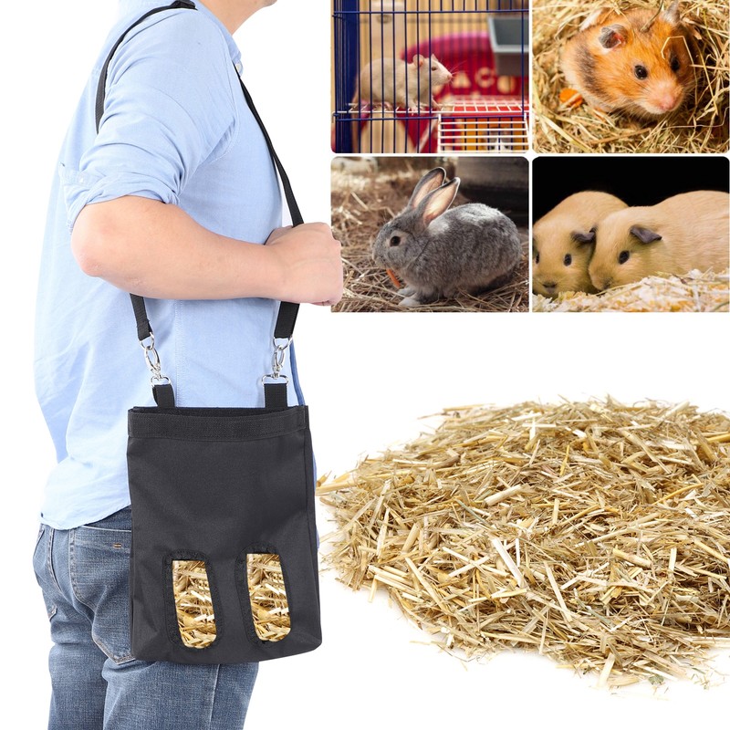 Rabbit Feeder Bag 600D Oxford Fabric Hanging Feeding Device Supply