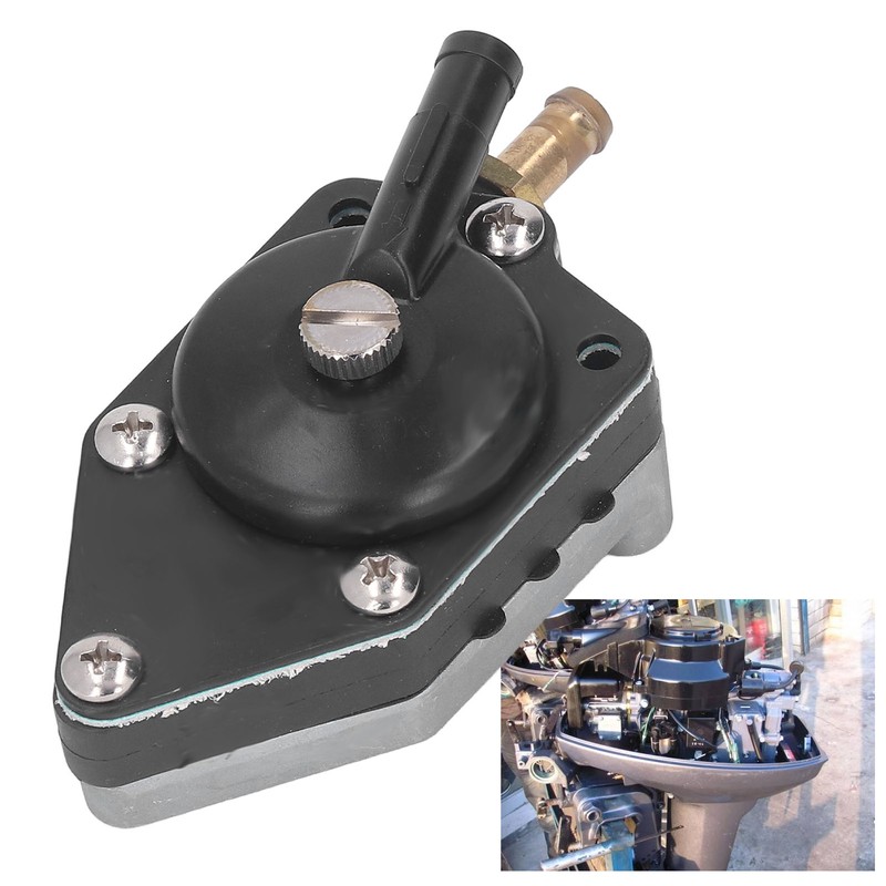 Outboard Fuel Pump with Gasket 438556 Replacement for Johnson Evinrude