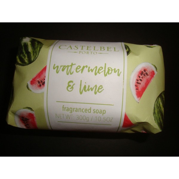 New Castelbel Made in Portugal 10.5oz/300g Luxury Bath Bar Watermelon & Lime