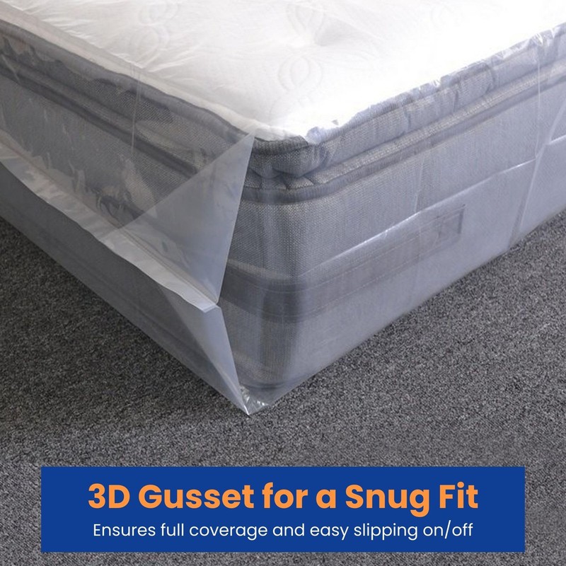 VICMORE Full Size Heavy-Duty Plastic Mattress Bag for Moving &
