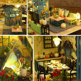 Wizardi Miniature Roombox Kit - Dollhouse Kit