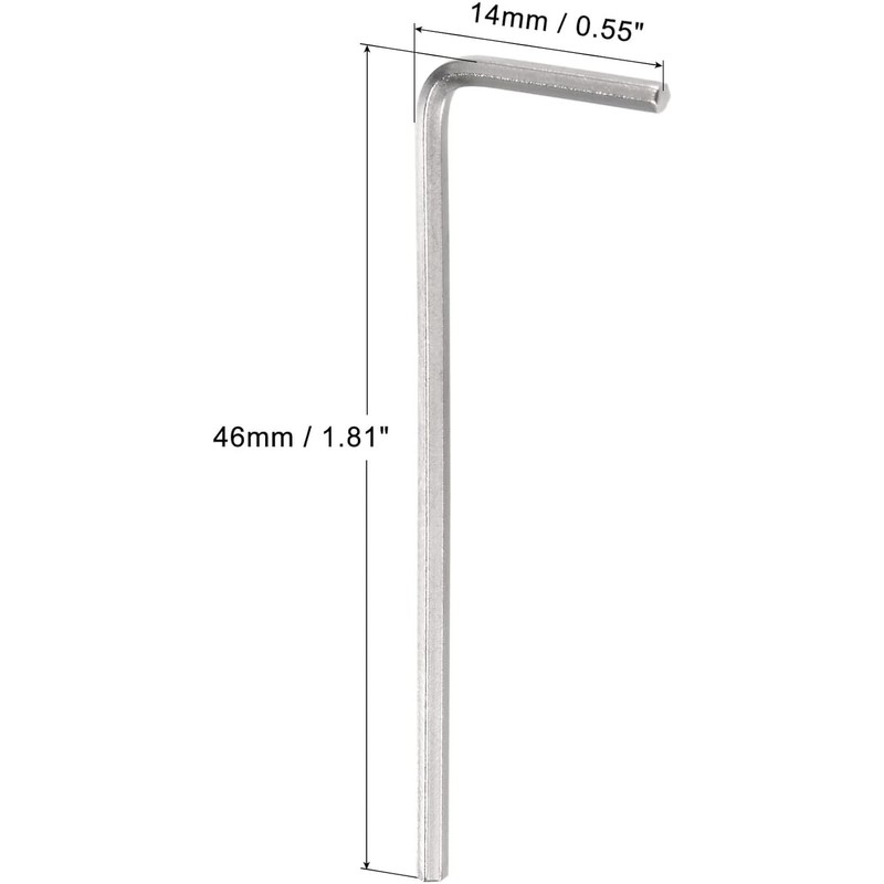 TA-VIGOR 10Pcs 1/16 Inch L-Shaped Hex Key Wrench Set, CR-V