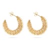 Hoop Wired Earrings with 18K Gold PVD Stainless Steel -