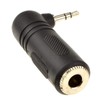 kenable 6.35mm Jack Socket to Right Angled 3.5mm Stereo Jack