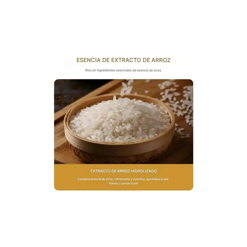 Suero Facial Arroz Kit 6pz Bioaqua Skincare Aclara Manchas