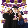 Graduation Decorations 2025 Purple, 2025 Grad Banner and Congrats Grad