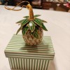 Mount Vernon Cloisonne Pineapple Enameled Decorative Ornament Figurine Tropical
