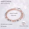 JoycuFF Morse Code Bracelets for Women Inspirational Gifts for Women,