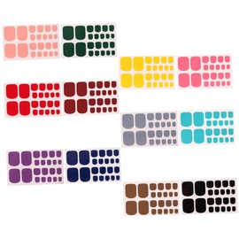 Mikinona Toe Nail Stickers Nail for Women 12 Sheets of Fake Nails Simple Shape for Use