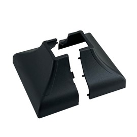 Interlocking Myard 1-Pack Deck Post Base Cover, for 1''x1'' Post with 3.5''x3.5'' Base Mounting Plate, No-Rust Anti-UV Post Skirt Shoe, Snap-On Feet of Porch, Stair Handrail, Railing, Fence (Black)