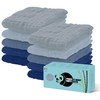 HIPHOP PANDA 10 Pack 6-Layers Muslin Burp Cloths Large -
