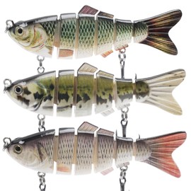 APIELE Artificial Bait, Fishing Lure, Fishing Lure, Wobbler, Pike Bait, for Zander, Perch, Trout, Swimbait, Freshwater Saltwater Fishing Tackle Fishing Gift