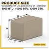 Powrocket Window Air Conditioner Cover for U-Shaped Window AC Units,3