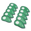 10 PCS Golf Club Head Covers Four Leaf Clover Pattern