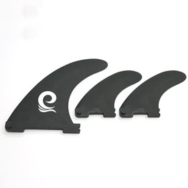 WOWSEA SUP Board Dedicated Center Fin Paddle Board Fin Easy to Install and Remove Fin Black, Heavy Duty Fins (Black-A3)