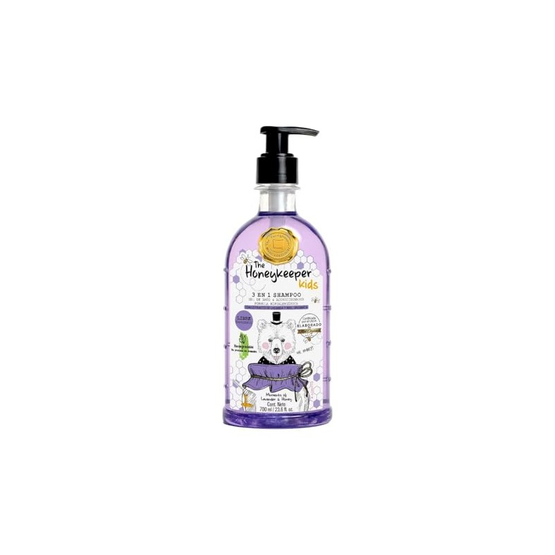 The Honeykeeper Shampoo 3 en 1 con Lavanda. Pack 3