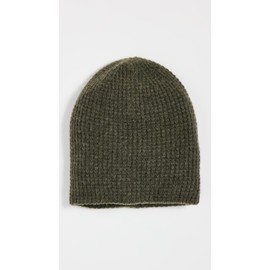 White + Warren Women's Cashmere Waffle Beanie, Thyme Heather, One Size