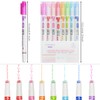 Curve Highlighter, Pack of 8 Colourful Highlighter Pens, Curve Highlighter