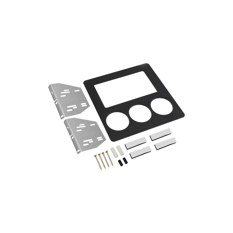 Junomabix 87-89 Black Radio Relocation Double Din Trim Bezel Panel