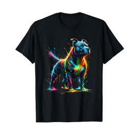Splash Art Staffordshire Bull Terrier Staffy Terriers T-Shirt
