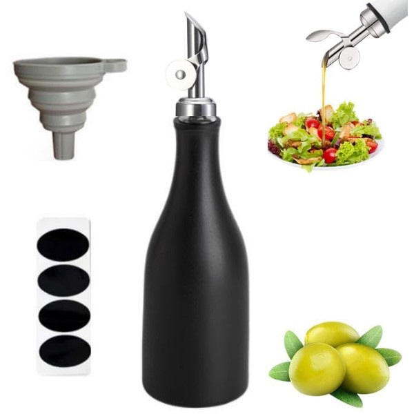 Tefola Ceramic Olive Oil Dispenser Bottle, 300ml Olive Oil Dispenser