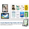 VAIIGO Acrylic Sign Holder 8.5x11 Wall Mount - 5 Pack
