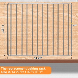 GWY Air Fryer Wire Rack for Ninja Foodi 10 in 1 DT251 Digital Convection Toaster Oven, Stainless Steel Air Fryer Replacement Parts Accessories Roasting Steamer Grill Racks Tray