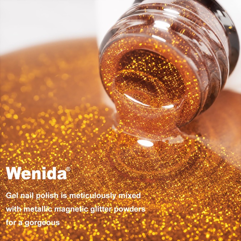 Wenida Cat Eye Gel Nail Polish, Includes Professional Nail Art