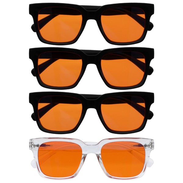 OPULIZE ERA Sleep & Recovery Glasses for Women Men, Oversized
